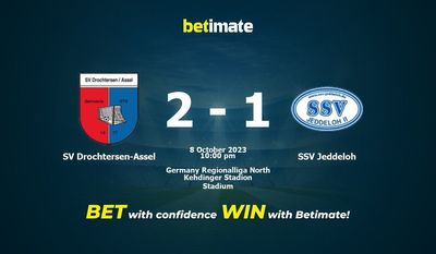SV Drochtersen-Assel vs SSV Jeddeloh 予測、オッズ、賭けのヒント 10/08/2023
