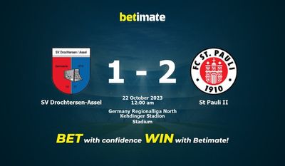 SV Drochtersen-Assel vs St Pauli II 予測、オッズ、賭けのヒント 10/21/2023