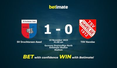 SV Drochtersen-Assel vs TSV Havelse 予測、オッズ、賭けのヒント 11/18/2023