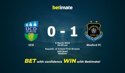 UCD vs ウェックスフォードFC 予測、オッズ、賭けのヒント 03/08/2024