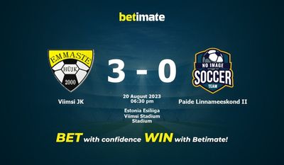 Viimsi JK vs Paide Linnameeskond II 予測、オッズ、賭けのヒント 08/20/2023