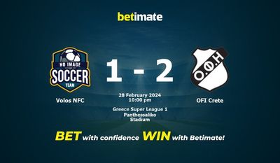 Volos NFC vs OFIクレタ島 予測、オッズ、賭けのヒント 02/28/2024