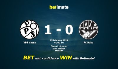 VPS Vaasa vs FC Haka 予測、オッズ、賭けのヒント 02/24/2024