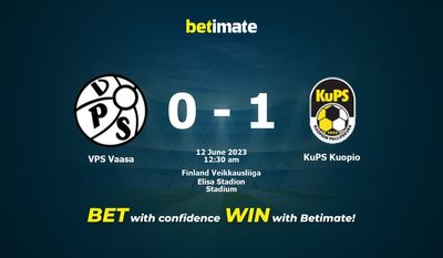 VPS Vaasa vs KuPS Kuopio 予測、オッズ、賭けのヒント 06/11/2023