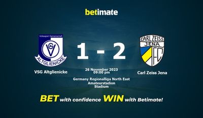 VSG Altglienicke vs Carl Zeiss Jena 予測、オッズ、賭けのヒント 11/26/2023