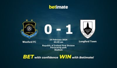 ウェックスフォード FC vs ロングフォード・タウン 予測、オッズ、賭けのヒント 02/23/2024