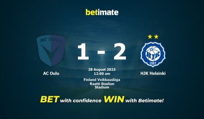 AC 오울루 대 HJK 헬싱키 예측, 승률 및 베팅 팁 2023년 8월 27일