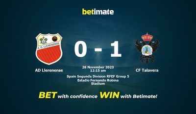 AD Llerenense 대 CF Talavera 예측, 확률 및 베팅 팁 2023년 11월 25일