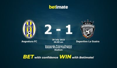 Angostura FC vs Deportivo La Guaira 예측, 승률, 베팅 팁 2023-07-27