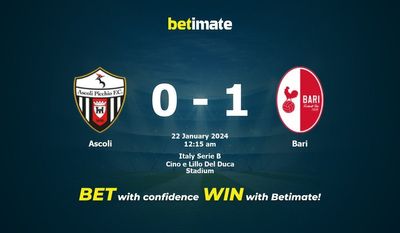 Ascoli 대 Bari 예측, 승률 및 베팅 팁