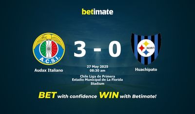 Audax Italiano vs Huachipato 경기 예측, 배당률 및 베팅 팁 2025년 5월 26일