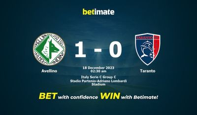 Avellino 대 Taranto 예측, 확률 및amp; 베팅 팁 2023년 12월 17일