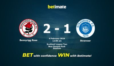 Bonnyrigg Rose 대 Stranraer 예측, 확률 및 베팅 팁