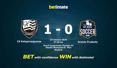 CA Votuporanguense 대 Gremio Prudente 예측, 승률 및 베팅 팁 2024년 1월 24일