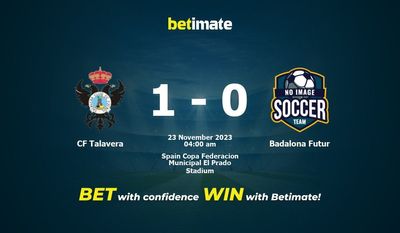 CF Talavera 대 Badalona 미래 예측, 확률 및 베팅 팁 2023년 11월 22일