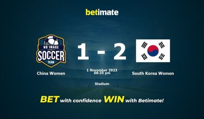 중국 여자 대 한국 여자 예측, 승률 및 베팅 팁 2023-11-01