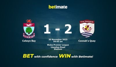 Colwyn Bay 대 Connah's Quay 예측, 승률 및 베팅 팁 2023년 11월 29일