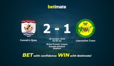 Connah's Quay 대 Caernarfon 타운 예측, 승률 및 베팅 팁 2023년 10월 27일