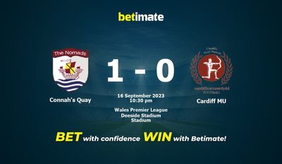 Connah's Quay 대 카디프 MU 예측, 승률 및 베팅 팁 2023년 9월 16일