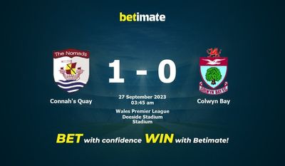 Connah's Quay 대 콜윈베이 예측, 승률 및 베팅 팁 2023년 9월 26일