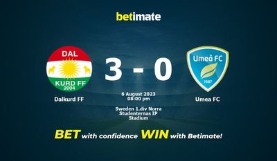 Dalkurd FF 대 Umea FC 예측, 승률, 베팅 팁 2023-08-06