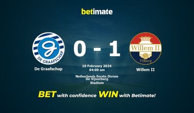 De Graafschap 대 Willem II 예측, 승률 및 베팅 팁 2024년 2월 9일