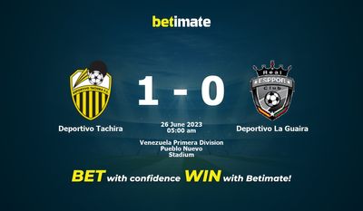 Deportivo Tachira vs Deportivo La Guaira 예측, 승률, 베팅 팁 2023-06-25