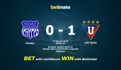 Emelec vs LDU Quito 예측, 배당률 및 베팅 팁 03/16/2025