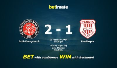 Fatih Karagumruk 대 Pendikspor 예측, 승률 및 베팅 팁 2024년 2월 10일