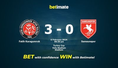 Fatih Karagumruk 대 Samsunspor 예측, 승률 및 베팅 팁 2024년 2월 6일
