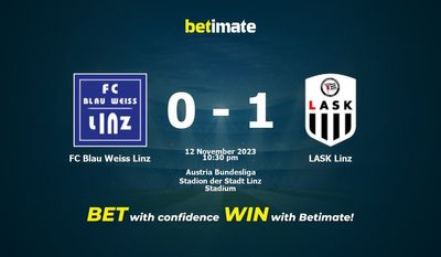 FC Blau Weiss Linz 대 LASK Linz 예측, 확률 및 베팅 팁 2023-11-12