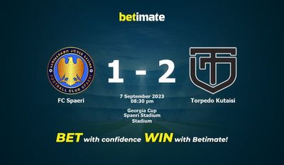 FC 스파에리 대 Torpedo Kutaisi 예측, 승률 및 베팅 팁 2023년 9월 7일