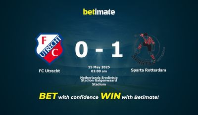 FC 위트레흐트 vs 스파르타 로테르담 경기 예측, 배당률 및 베팅 팁 2025년 5월 14일