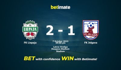 FK Liepaja 대 FK Jelgava 예측, 확률 및 베팅 팁