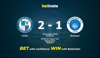 Forfar 대 Stranraer 예측, 승률 및 베팅 팁 2023년 2월 12일