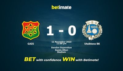 GAIS 대 Utsiktens BK 예측, 확률 및 베팅 팁