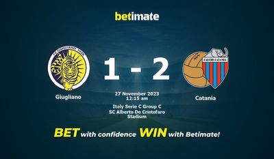 Giugliano 대 카타니아 예측, 확률 및 베팅 팁 2023년 11월 26일