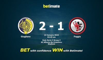 Giugliano 대 Foggia 예측, 승률 및 베팅 팁 2024년 1월 12일