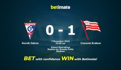 Gornik Zabrze 대 Cracovia 크라쿠프 예측, 승률 및 베팅 팁