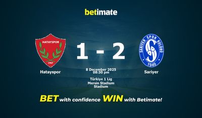 Hatayspor 대 Sariyer 예측, 확률 및 베팅 팁 2025-08-12