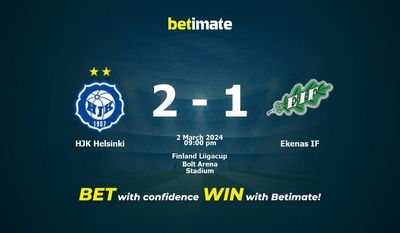 HJK 헬싱키 대 에케나스 IF 예측, 승률 및 베팅 팁 2024년 3월 2일