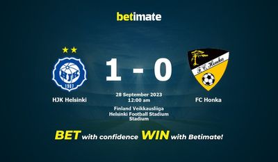 HJK 헬싱키 대 FC 혼카 예측, 승률 및 베팅 팁 2023년 9월 27일