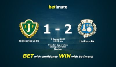 Jonkopings Sodra 대 Utsiktens BK 예측, 승률 및 베팅 팁 2023-08-05