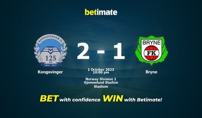 Kongsvinger 대 Bryne 예측, 확률 및 베팅 팁 2023-10-01