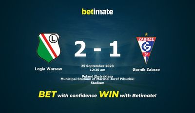 레기아 바르샤바 대 Gornik Zabrze 예측, 승률 및 베팅 팁 2023년 9월 24일