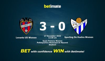 Levante UD Women vs Sporting De Huelva Women 예측, 승률 및 베팅 팁 2023-12-16