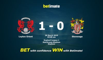 Leyton Orient vs Stevenage 예측, 배당률 및 베팅 팁 03/27/2025