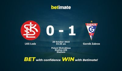 LKS Lodz 대 Gornik Zabrze 예측, 확률 및 베팅 팁 2023년 10월 27일