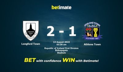 Longford Town 대 Athlone Town 예측, 승률 및 베팅 팁 2023-08-12