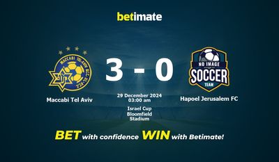 Maccabi Tel Aviv vs Hapoel Jerusalem FC 예측, 배당률 및 베팅 팁 12/28/2024